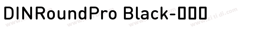 DINRoundPro Black字体转换